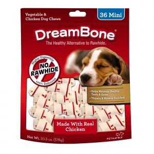 DreamBone Mini Vegetable and Chicken Dog Chews, 36 ct.