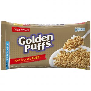 Malt O Meal Golden Puffs, 33.8 oz.