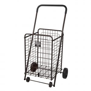 Winnie Wagon Shopping Cart with Adjustable Handle Height - Black