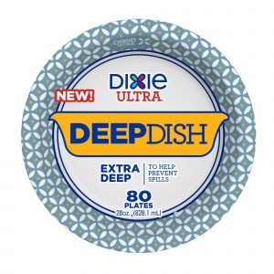 Dixie Ultra Deep Dish Paper Plate, 80 ct.