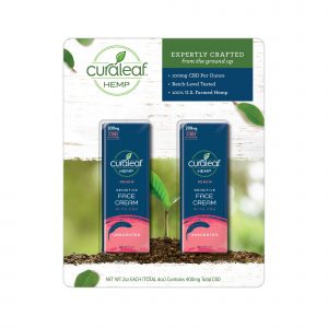 Curaleaf Hemp Sensitive Face Cream, 2 pk.