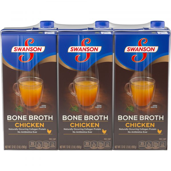 Swanson Chicken Bone Broth, 3 pk.
