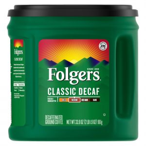 Folgers Decaf Coffee, 33.9 oz.