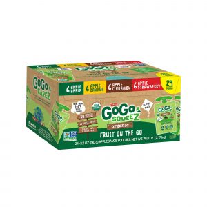 GoGo SqueeZ Organic Applesauce Variety Pack, 24 pk.