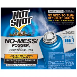 Hot Shot No-Mess! Indoor Fogger with Odor Neutralizer, 3 pk.