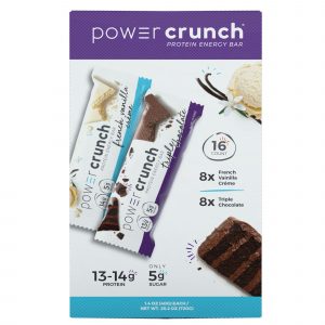 Power Crunch Original Triple Chocolate and French Vanilla Energy Bars, 16 ct.