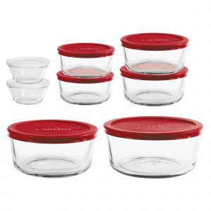 Anchor Hocking Food Storage Set w/Cherry Lids, 16 pc.