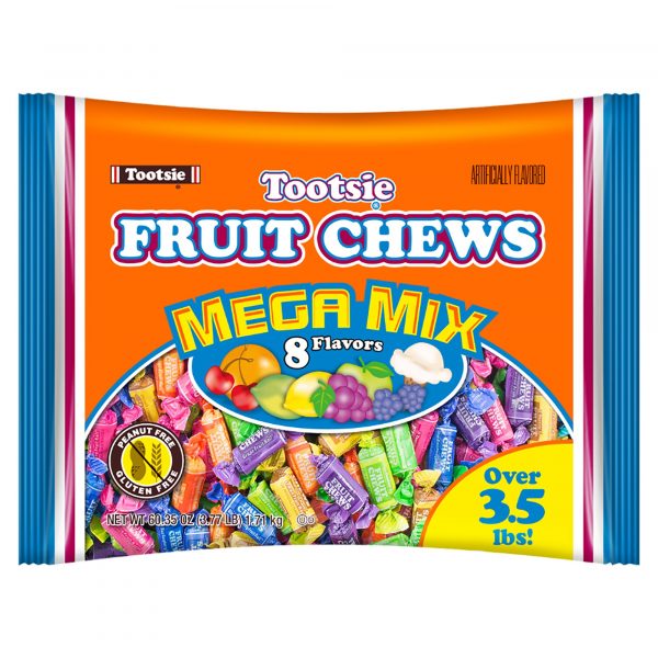Tootsie Fruit Chews Mega Mix, 3.5 lbs.