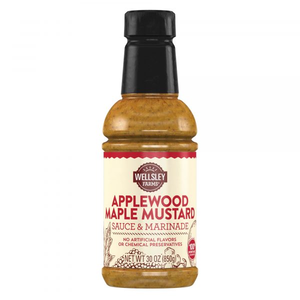 Wellsley Farms Applewood Maple Mustard Sauce, 30 oz.