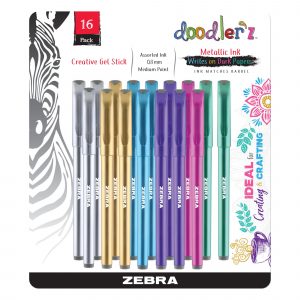 Doodlerz Metallic Gel Pens, 16 pk. - Assorted Colors