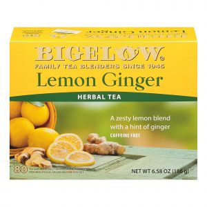 Bigelow Lemon Ginger Herbal Tea, 80 ct.