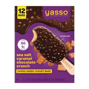 Yasso Sea Salt Caramel Chocolate Crunch Frozen Greek Yogurt Bars, 12 ct.