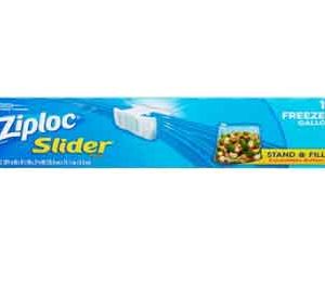 Ziploc Slider Freezer Bags, Gallon, 10 Ct