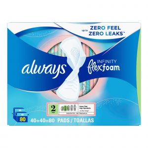Always Infinity Flexfoam Size 2 Pads, 80 ct.