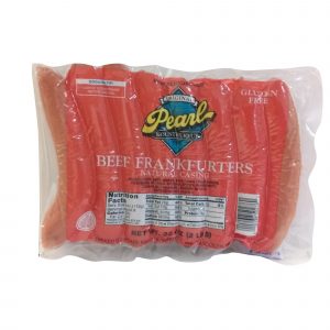 Pearl Natural Casing Beef Franks, 32 oz.