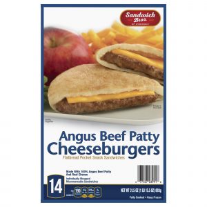 Sandwich Bros Angus Cheeseburger, 14 ct.