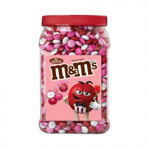 M&M'S Milk Chocolate Valentine's Day Candy Jar, 62 oz.