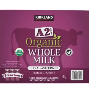 Kirkland Signature Organic A2 Protein Whole Milk 3/64 oz