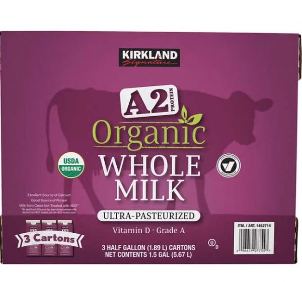 Kirkland Signature Organic A2 Protein Whole Milk 3/64 oz