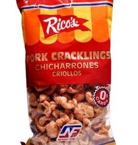 Rico's Pork Cracklins Chicharrones Criollos, 6 oz.