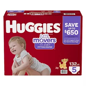 Huggies Little Movers Baby Diapers Size 5 - 132 CT