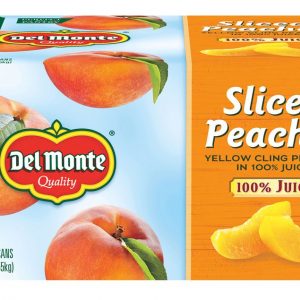 Del Monte Sliced Peaches in 100% Juice, 6 pk./15 oz.