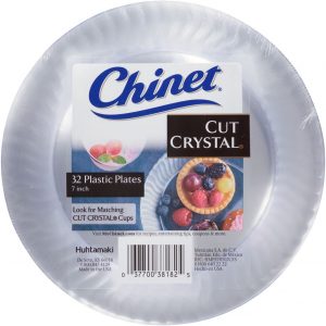 Chinet 7" Cut Crystal Plates, 32 ct. - Clear