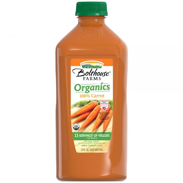 Bolthouse Farms Organics 100% Carrot Juice, 52 fl. oz.