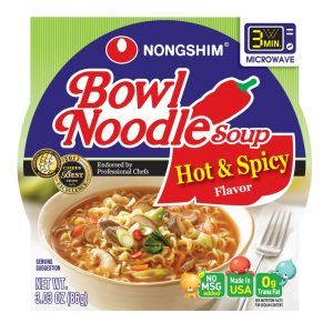 Nong Shim Hot & Spicy Bowl Noodle Soup, 12 pk./3.03 oz.