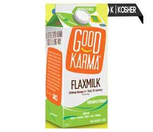 Good Karma Flax Milk, Unsweetened, Half Gallon