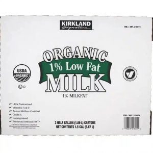 Kirkland Signature 1% Lowfat organic milk 3/64 oz