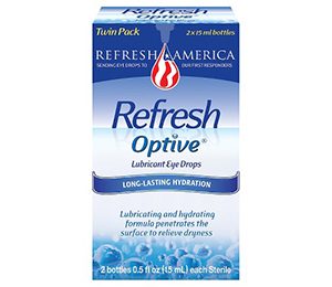 Refresh Optive Moisturizing Dry Eye Solution - 2 Count