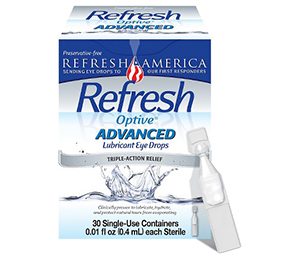 Refresh Optive Advanced Triple-Action Relief Eye Drop - 30 Single Use Containers