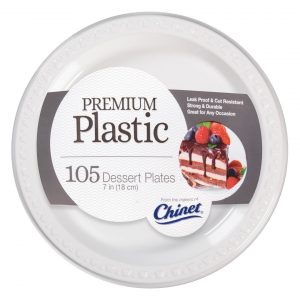 Chinet 7" Plastic Plates, 105 ct. - White