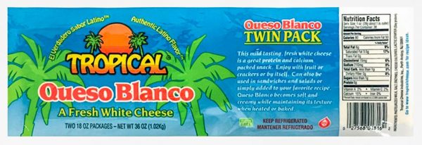 Tropical Queso Blanco, 2 pk./18 oz.