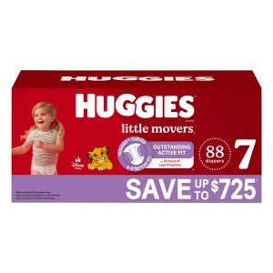 Huggies Little Movers Baby Diapers Size 7 - 88 CT