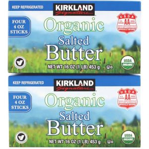 Kirkland Signature Organic Salted Butter Quarters 2/1 lb