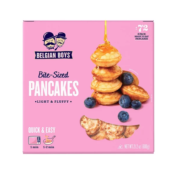 Belgian Boys Bite-Sized Refrigerated Pancakes 72 CT