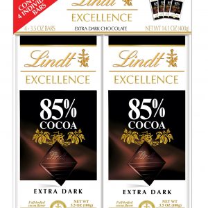 Lindt Excellence 85% Dark Chocolate Bars, 4 pk./3.5 oz.