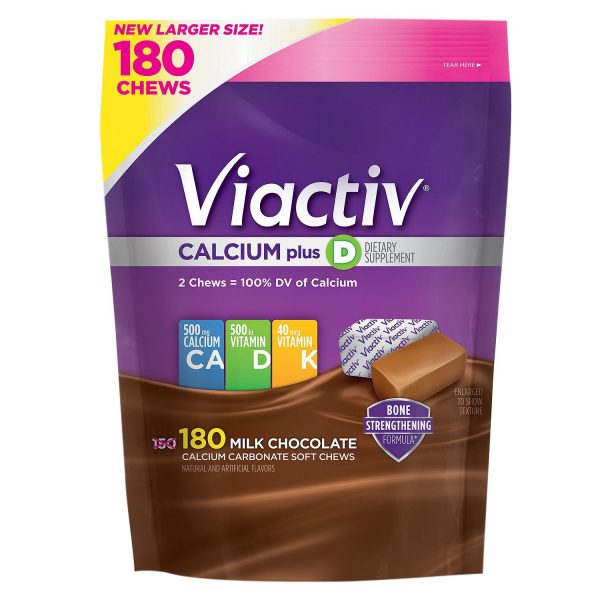 Viactiv Milk Chocolate Calcium Plus Vitamin D Chews, 180 ct.
