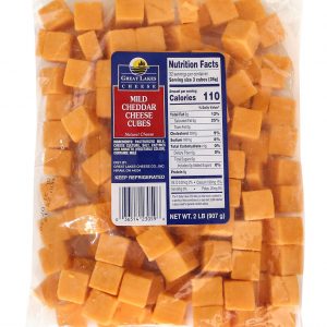 Great Lakes Mild Cheddar Cheese Cubes, 2 lbs.