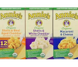 Annie's Homegrown Organic Mac & Cheese Variety Pack 6 OZ / 12 Pack.