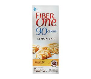 Fiber One 90 Calorie Lemon Bar. 38 CT.