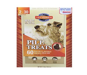 Vet Works Pill Treats Hickory Smoked Bacon 2 CT x 5.8 OZ Packs