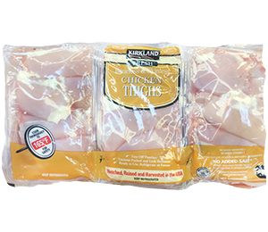 Kirkland Signature Fresh Chicken Thighs Price per LB. 8.5 - 9 LB