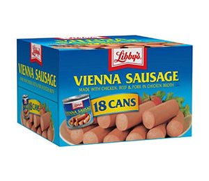 Libby's Vienna Sausage 4.6 OZ / 18 Pack.
