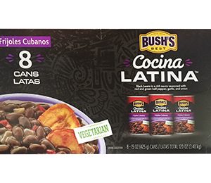 Bush's Best Cocina Latina Frijoles Cubanos 8 Pack / 15 OZ