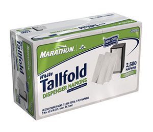 Marathon Tall Fold Dispenser Napkins 7 x 13.5 2500 CT.