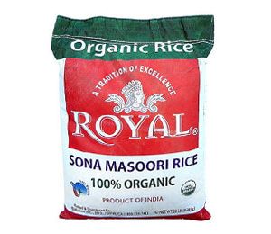 Royal Organic Sona Masoori Rice 20 LB.