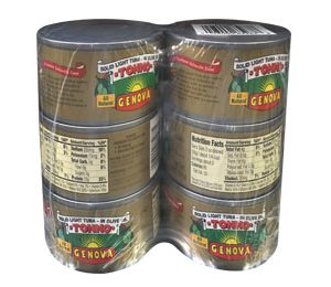 Genova Solid Light Tuna in Olive Oil 7 OZ / 6 Pack.